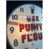Image 3 : Vintage Purity Flower Clock, Works and Lights up, Has Crack Across the Glass, Please Look at All Pho
