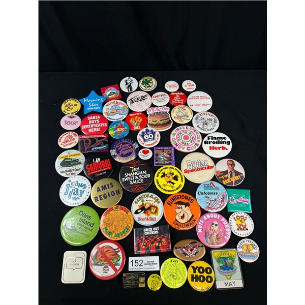 Large Lot of Vintage Pins/Badges 50+