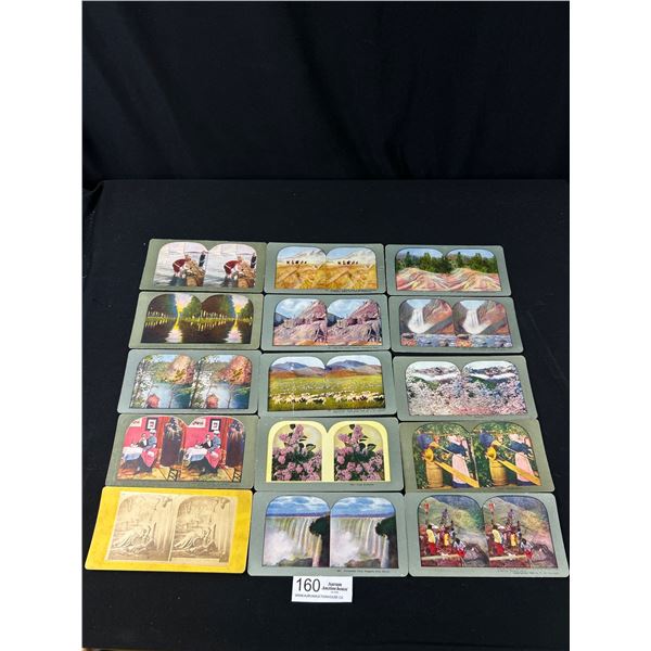 15 Very Early 1900s Stereo View Cards