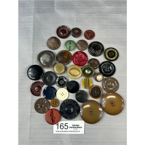30+ 1940s-50s Bakelite Buttons