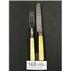 Image 1 : 19th Century Ivory Knife and Fork Circa 1860-1880