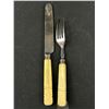 Image 5 : 19th Century Ivory Knife and Fork Circa 1860-1880