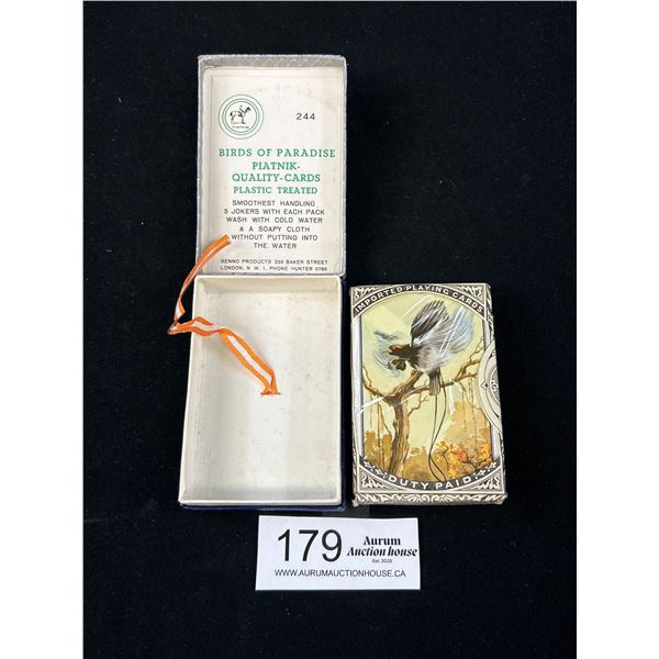 1930s Unopened Deck of Cards "Birds of Paradise"