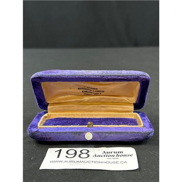 Antique C.1980 Jewelry Box Display Mother of Pearl Clasp