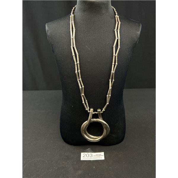 Vintage Silver Brutalist Necklace