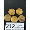 Image 2 : 5 Early C.N. Railway Tunic Buttons (Large Size)
