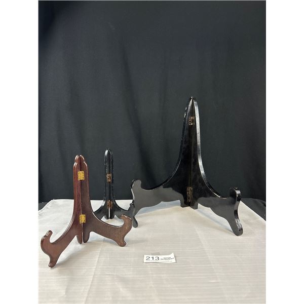 3 Vintage Wooden Display Stands (Very Large)