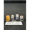 Image 1 : 4 Vintage Advertising Sewing Thimbles
