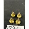 Image 5 : Set of 4 Antique Brass Knobs