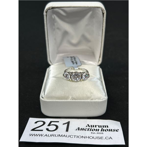 $180 Silver CZ (2.25ct) Ring