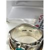 Image 2 : $200 2 Toned Silver Turqouise (0.7ct) Ring