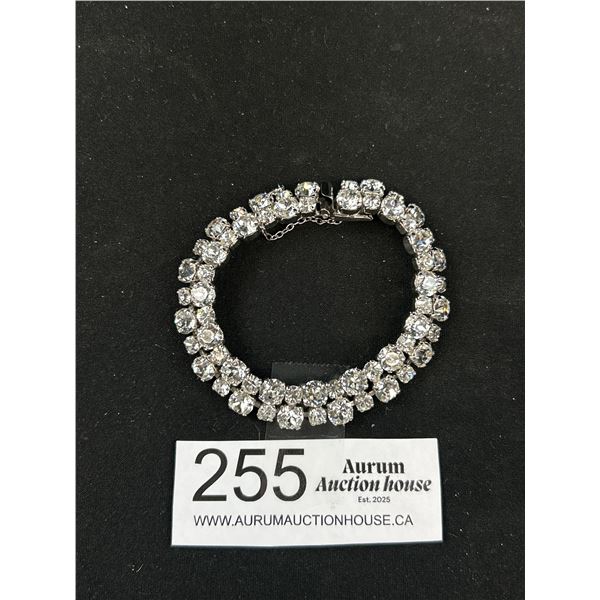 Very Nice Double Strand Rhinestone Bracelet