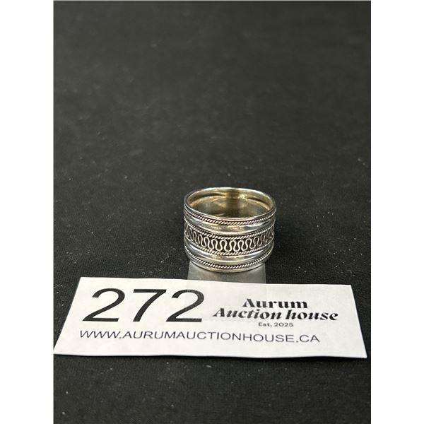 Nice Silvertone Size 11.5 Ring