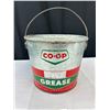 Image 2 : Vintage CO-OP Empty Grease Pail plus Mobil Pegasus Flag