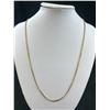 Image 2 : Gold Filled Box Link Chain Necklace 24" Length Marked Ecco G.F