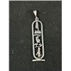 Image 2 : 925 Sterling Silver Egyptian Cartouche Pendant Hallmarked