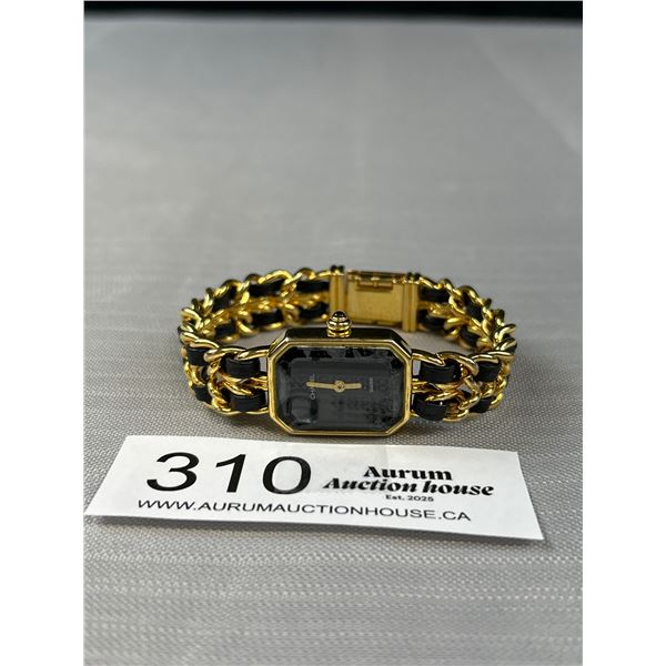 Gold Chanel Watch, Marked Swiss Mode Chanel Paris, Plaque or G20 M, XN 50713, Battery Neede Believe 
