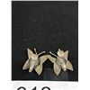 Image 2 : Vintage Pair of Sterling Silver w/ Abelone Inlaid Butterfly Design Screw On Earrings Marked EGF 925 