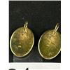 Image 2 : Gold Over Sterling Silver w/ Semi Precious Stone Pair of Earrings Marked 925