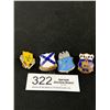 Image 1 : 4 U.S. Military Pins - Aarmy, Air Fore, Infantry