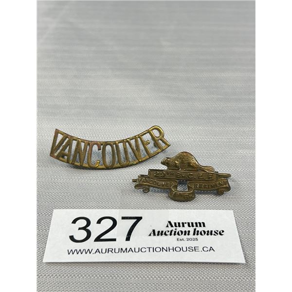 29th B.C.E.F. Vancouver Regiment and Vancouver Brass Bar