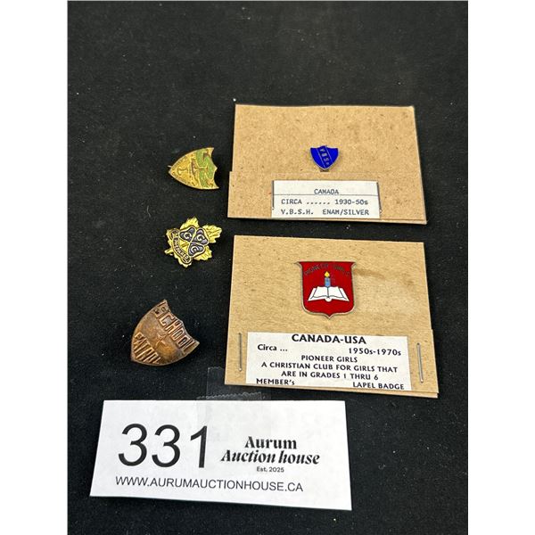 Various School, Pioneer Girls, GGC Pins