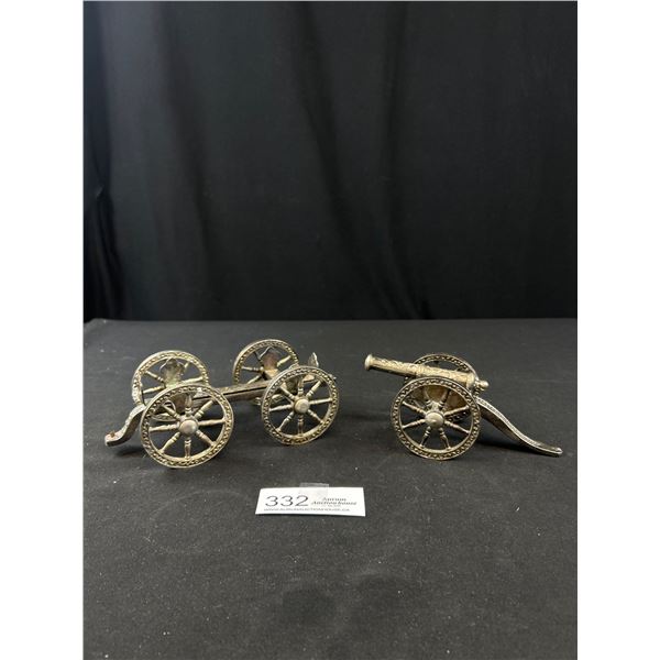 1950s Silverplate Cannon and Carriage - Made in England