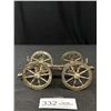 Image 2 : 1950s Silverplate Cannon and Carriage - Made in England
