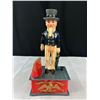Image 2 : Vintage Uncle Sam Bank and Metal Telephone Booh Bank