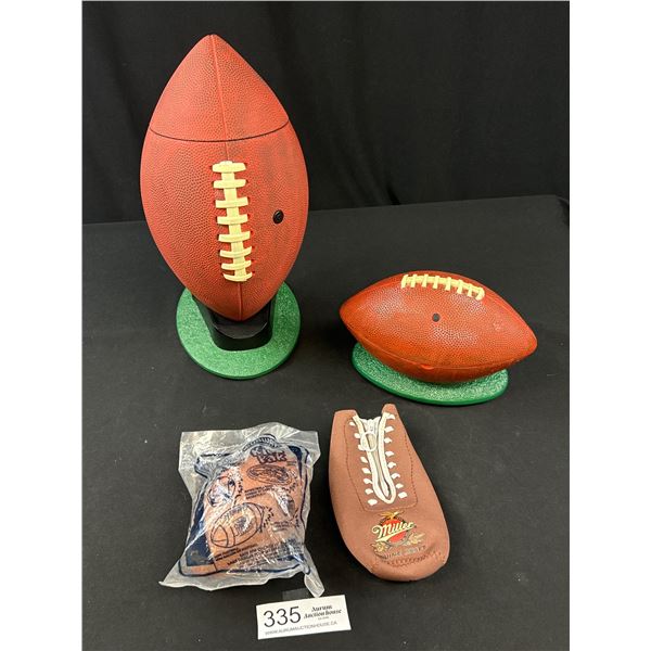 Vintage Football Snack Bowls and Collectibles
