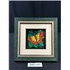 Image 1 : Pretty Hand Painted Butterfly Framed Tile
