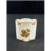 Image 4 : Vintage Hand Painted Porcelain Cigarette Holder and Ashtray Set- Made in East Germany