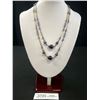 Image 1 : Vintage Double Strand Genuine Amethyst Beads Necklace