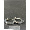 Image 5 : 2 Pairs of 925 Sterling Silver Hoop Earrings