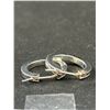 Image 6 : 2 Pairs of 925 Sterling Silver Hoop Earrings