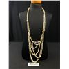 Image 1 : Vintage Multi Strand Hand Knotted Pearls Necklace Gold Label Marked Carolee Lux