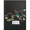 Image 1 : 2 Vintage Charm Bracelets w/ Lot of Charms