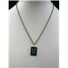 Image 2 : Vintage Gold Chain + Pendant Necklace Marked Monet