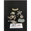 Image 1 : Collection of Vintage Rhinestones Brooches