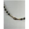 Image 3 : 2 Black Alaskan Diamond Hemetite Beads Necklace Matching + Equal Lengths