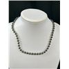 Image 4 : 2 Black Alaskan Diamond Hemetite Beads Necklace Matching + Equal Lengths