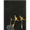 Image 5 : Collection of Gold Stick Pins, One w/ Genuine Australian Opal Stone