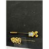 Image 6 : Collection of Gold Stick Pins, One w/ Genuine Australian Opal Stone