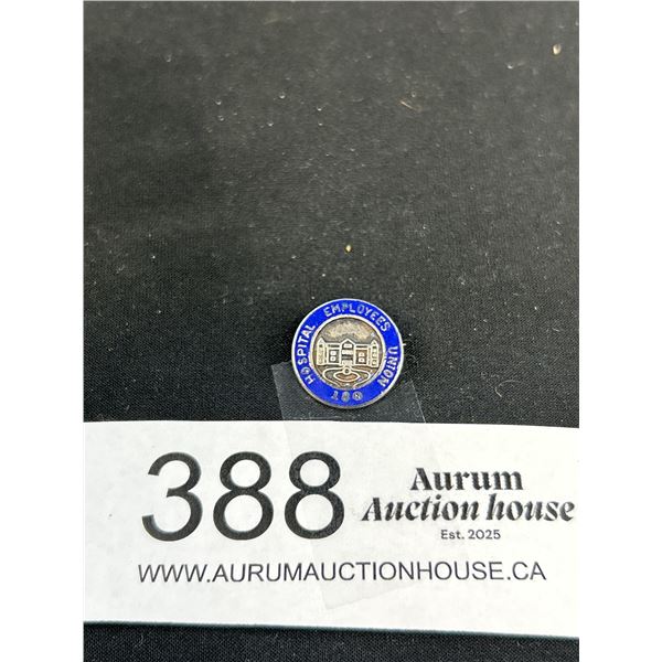 Vintage Sterling Hospital Employers Union Badge/Pin