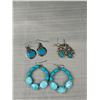 Image 2 : Collection Turquoise Navajo Earring Lot