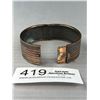 Image 2 : Vintage Copper Bangle, Hinged, Original Patina