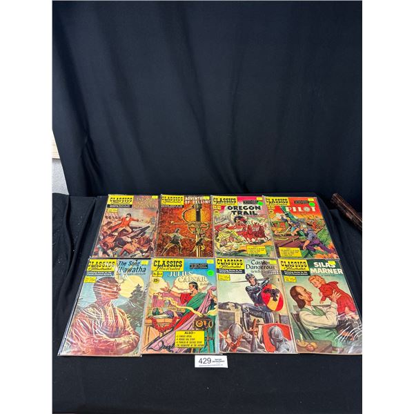 Lot of 8 Vintage Classics Illustrated Comics in Bag