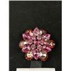 Image 2 : Beautiful Vintage Large Rhinestones Brooch