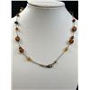 Image 3 : Antique Amber Color Glass Beads Necklace