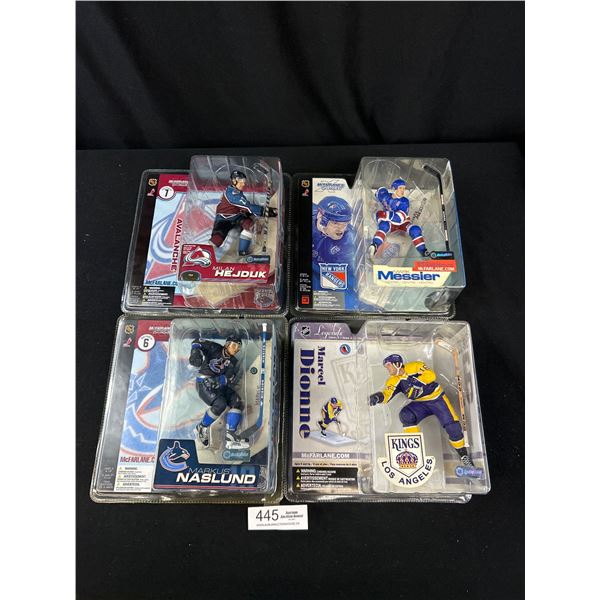 Lot of 4 NHL McFarlen Figurines Still Sealed in Package